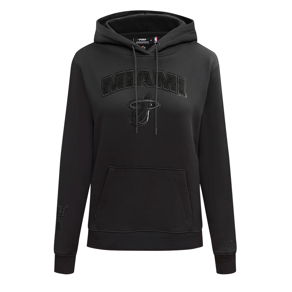 SUDADERA CON GORRO NBA MIAMI HEAT CLASSIC 3BK PARA MUJER