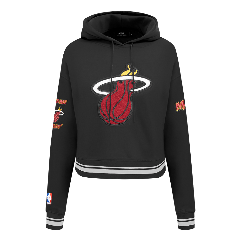 SUDADERA CON GORRO NBA MIAMI HEAT RETRO CLASSICS PARA MUJER