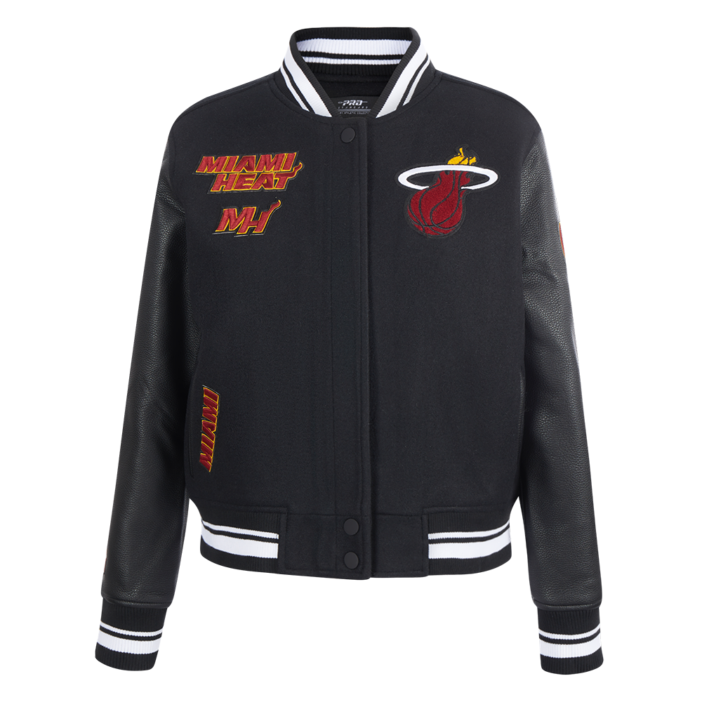 CHAMARRA UNIVERSITARIA NBA MIAMI HEAT RETRO CLASSICS PARA MUJER