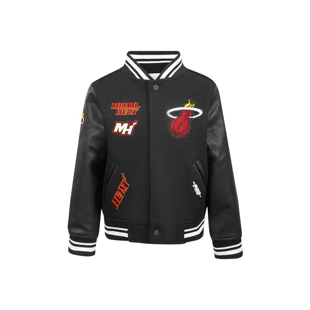 CHAMARRA UNIVERSITARIA NBA MIAMI HEAT RETRO CLASSICS PARA NIÑO