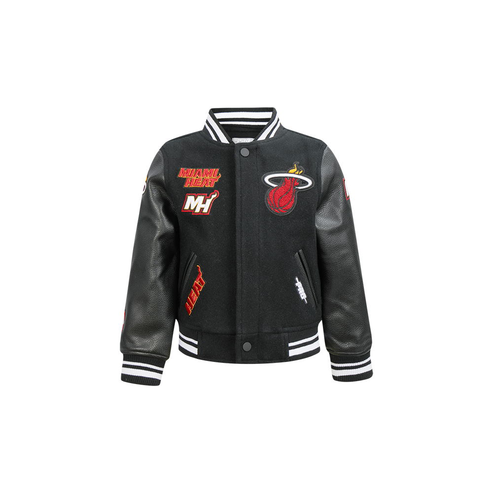 CHAMARRA UNIVERSITARIA NBA MIAMI HEAT RETRO CLASSICS PARA BEBÉ NIÑO