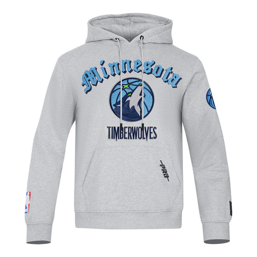 SUDADERA CON GORRO NBA MINNESOTA TIMBERWOLVES OLD ENGLISH