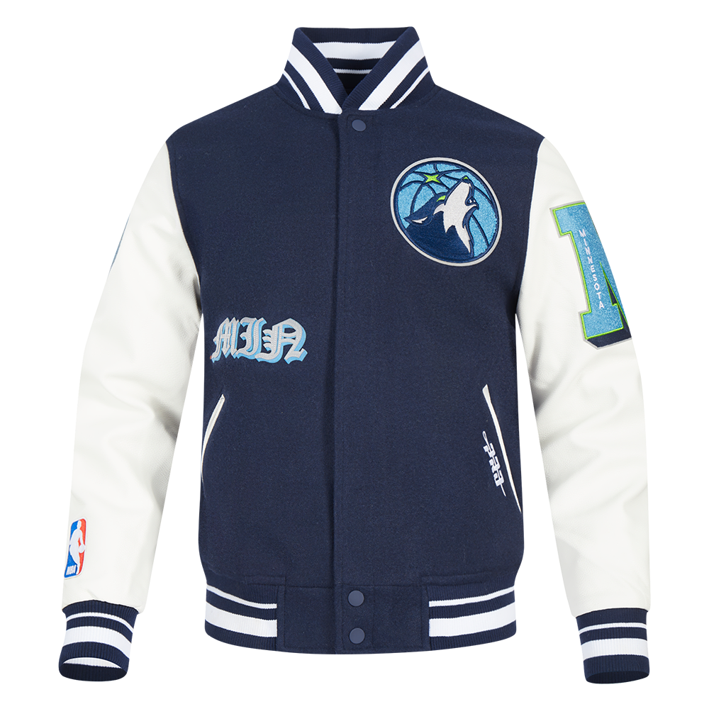 CHAMARRA UNIVERSITARIA NBA MINNESOTA TIMBERWOLVES OLD ENGLISH