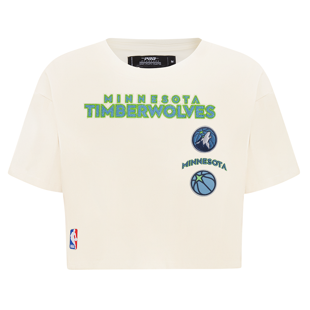 PLAYERA CROP NBA MINNESOTA TIMBERWOLVES RETRO CLASSICS PARA MUJER