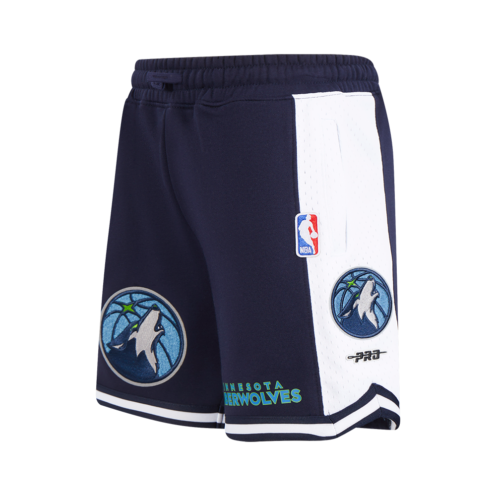 SHORTS DE MALLA NBA MINNESOTA TIMBERWOLVES CLASSIC CHENILLE PARA NIÑO JUNIOR