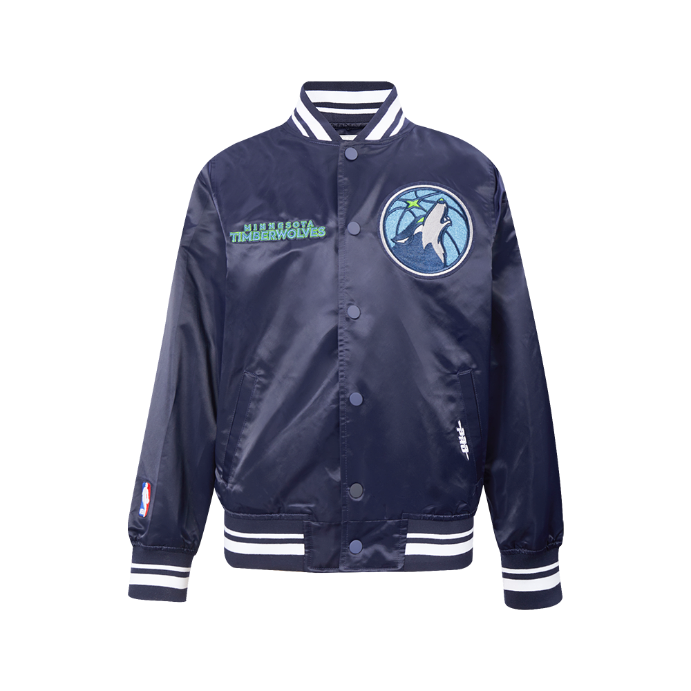 CHAMARRA DE SATIN NBA MINNESOTA TIMBERWOLVES RETRO CLASSICS PARA NIÑO JUNIOR