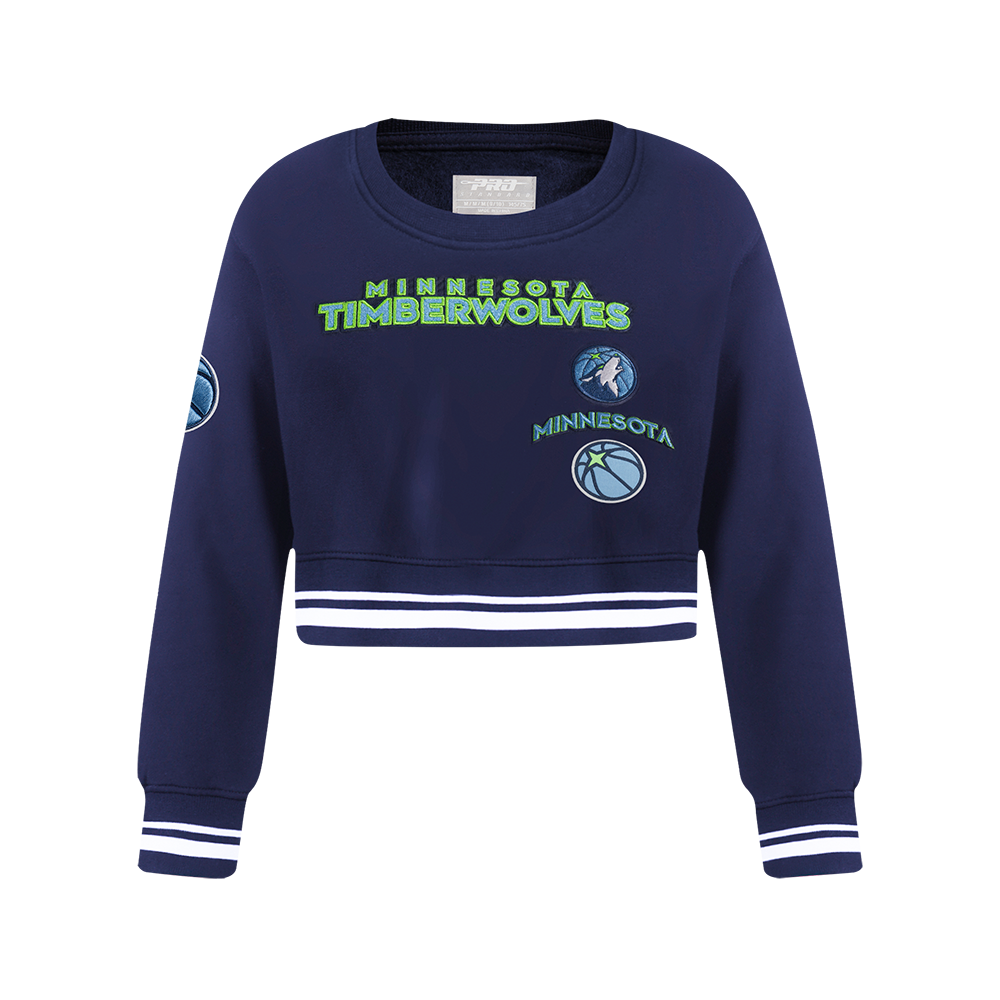 SUDADERA DE CUELLO REDONDO NBA MINNESOTA TIMBERWOLVES RETRO CLASSICS PARA NIÑA JUNIOR