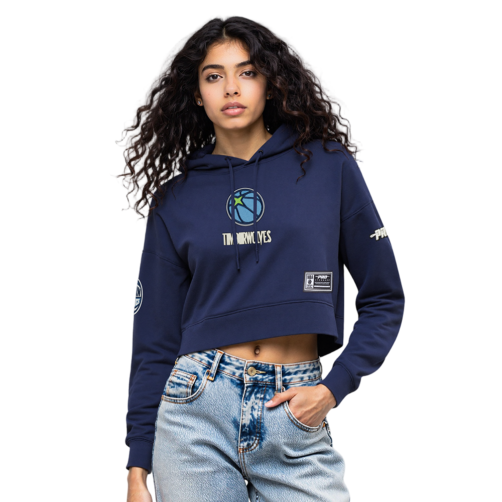 SUDADERA CON GORRO NBA MINNESOTA TIMBERWOLVES MODERN ORIGINALS PARA MUJER