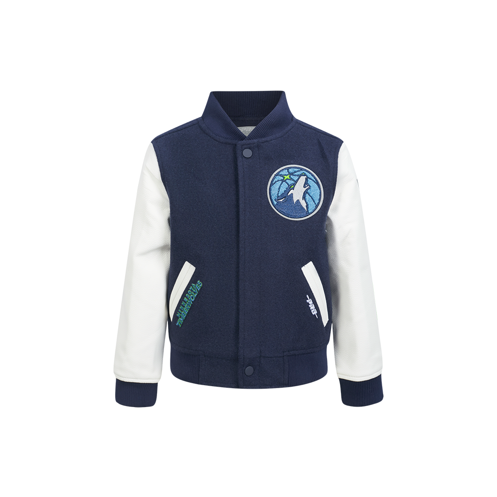CHAMARRA UNIVERSITARIA NBA MINNESOTA TIMBERWOLVES CLASSIC CHENILLE PARA NIÑO