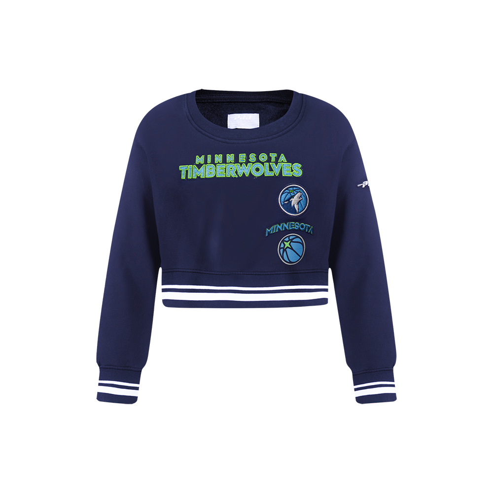 SUDADERA DE CUELLO REDONDO NBA MINNESOTA TIMBERWOLVES RETRO CLASSICS PARA NIÑA