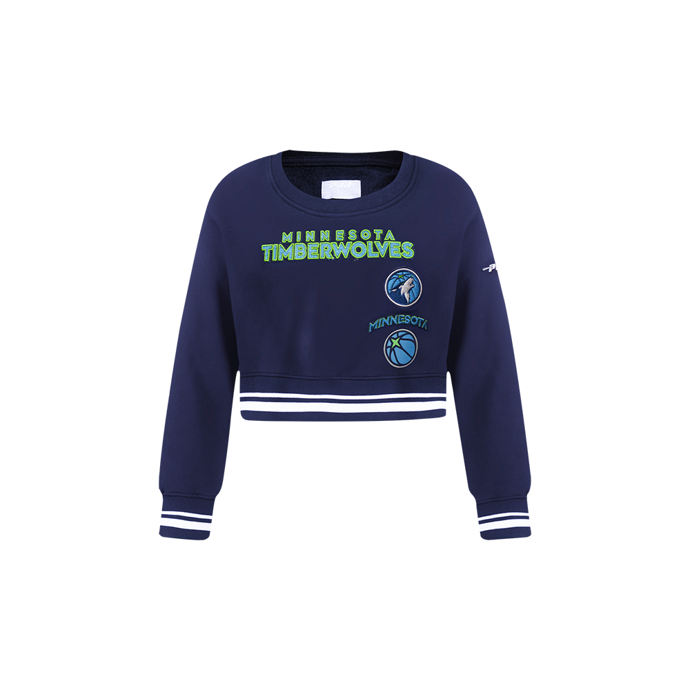 SUDADERA DE CUELLO REDONDO NBA MINNESOTA TIMBERWOLVES RETRO CLASSICS PARA BEBÉ NIÑA