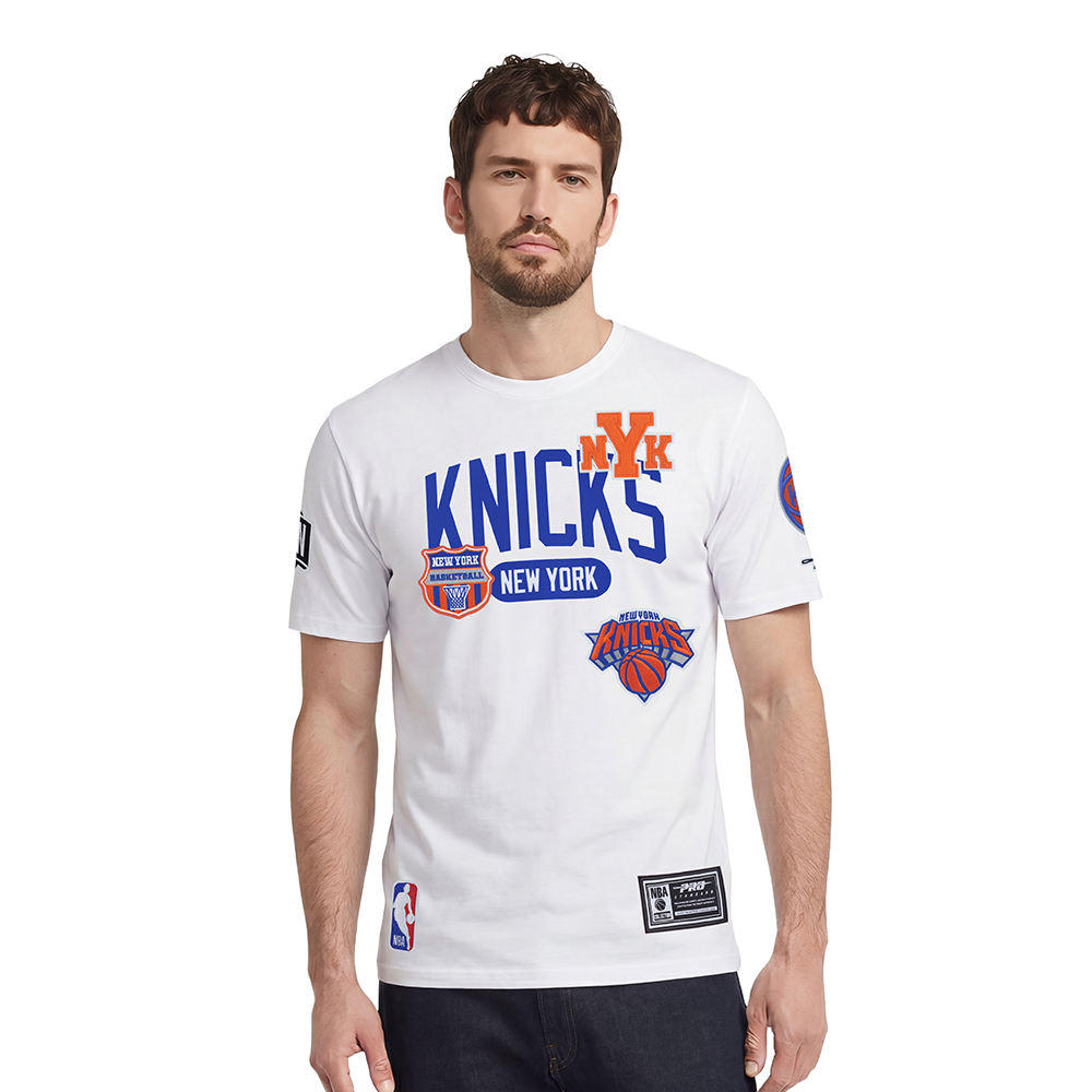 PLAYERA NBA NEW YORK KNICKS LETTERMAN