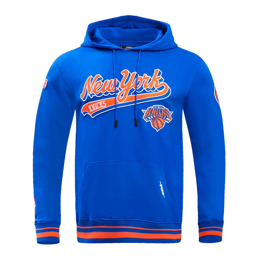 SUDADERA CON GORRO NBA NEW YORK KNICKS SCRIPT TAIL