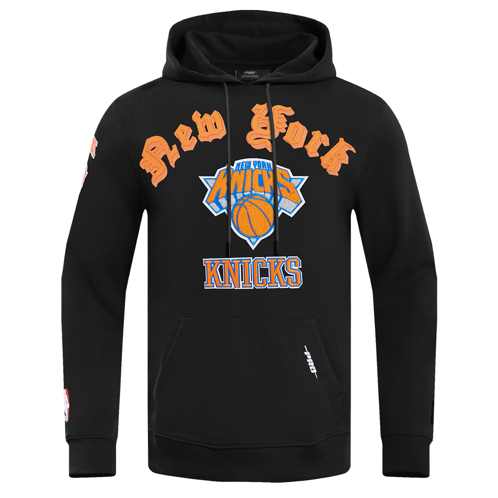 SUDADERA CON GORRO NBA NEW YORK KNICKS OLD ENGLISH