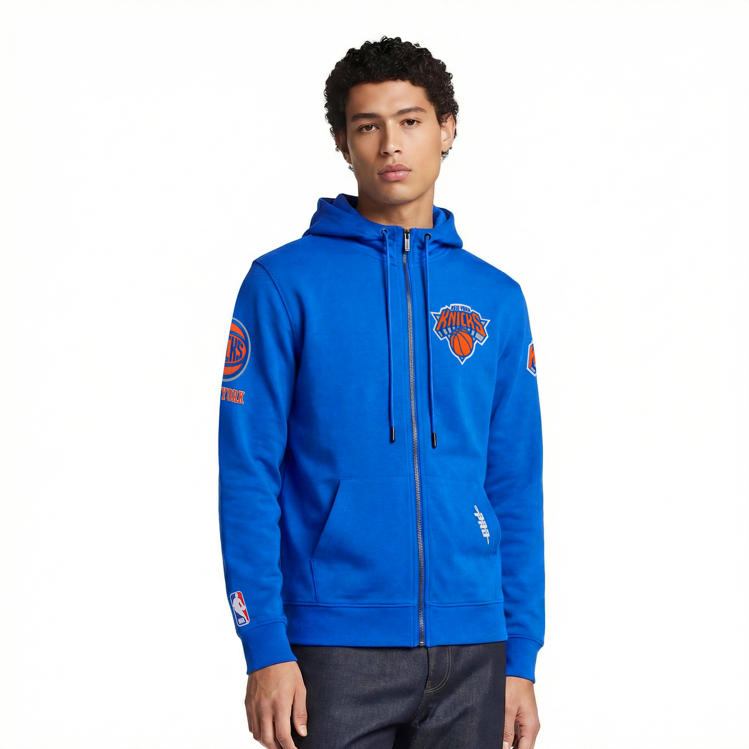SUDADERA CON CIERRE NBA NEW YORK KNICKS CLASSIC CHENILLE