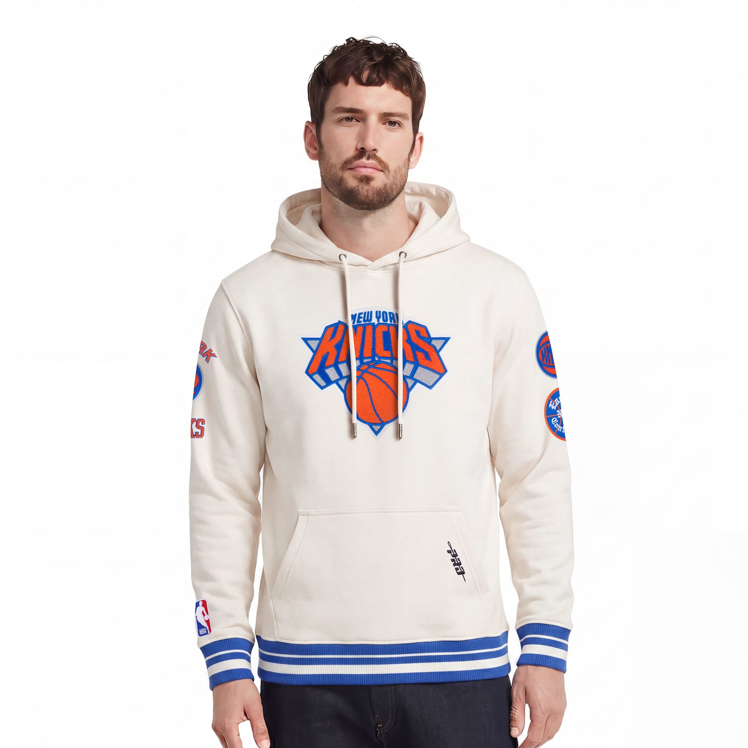 SUDADERA CON GORRO NBA NEW YORK KNICKS RETRO CLASSICS