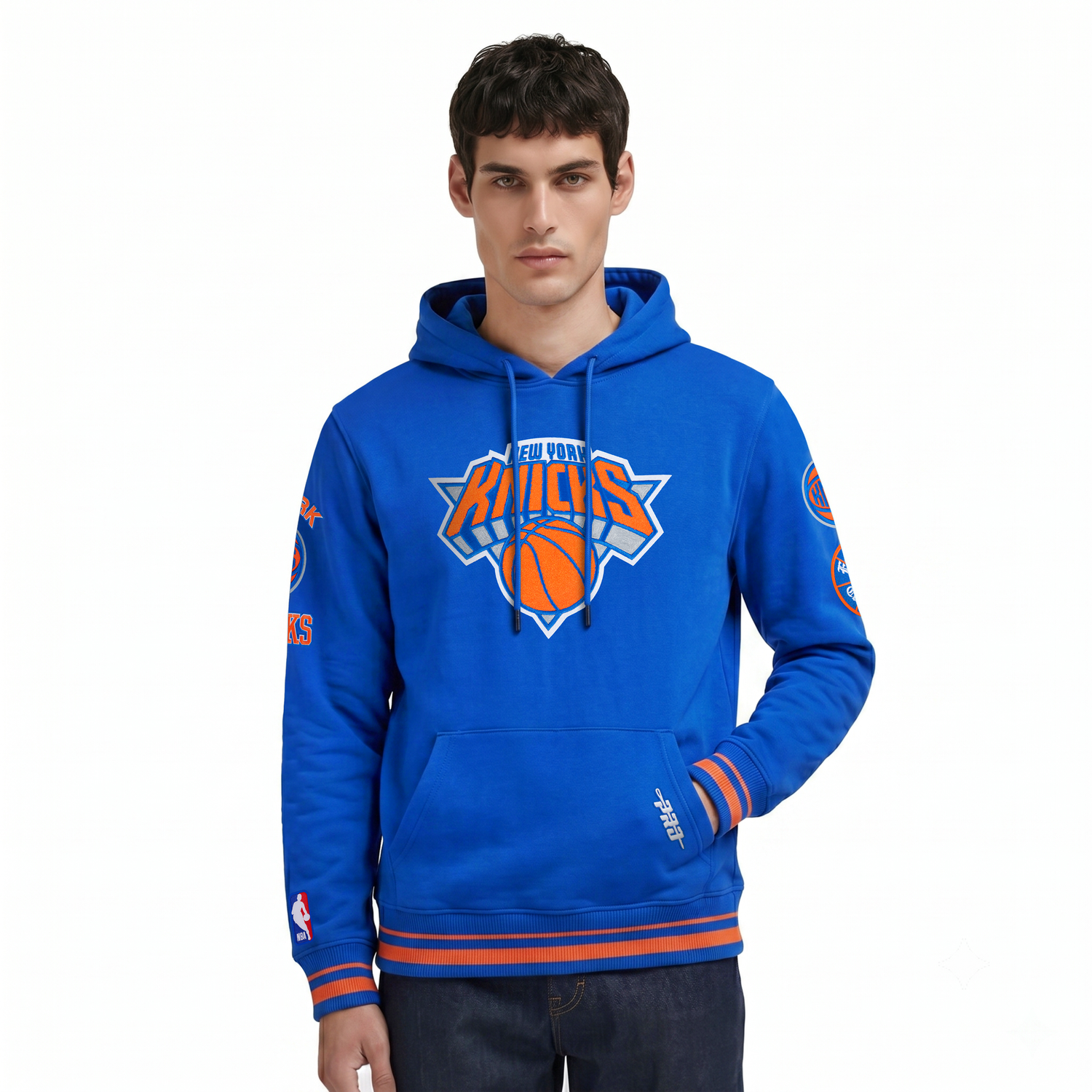 SUDADERA CON GORRO NBA NEW YORK KNICKS RETRO CLASSICS