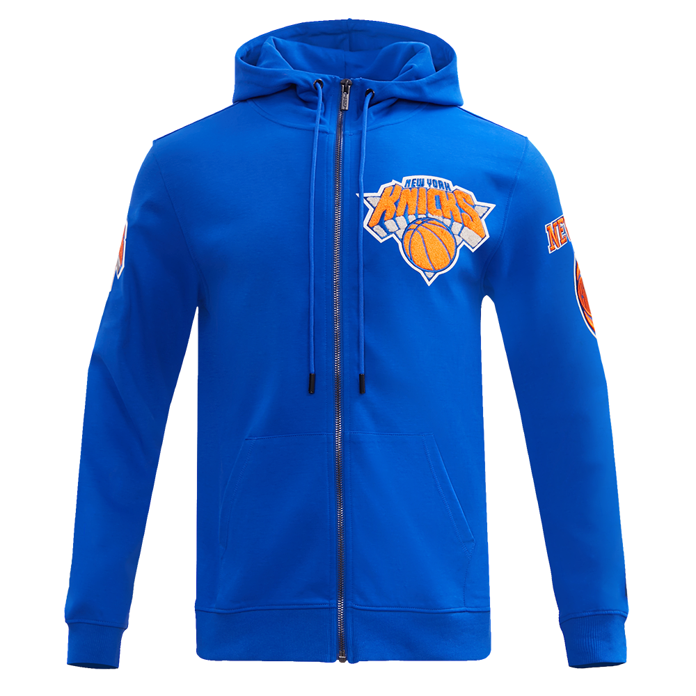 SUDADERA CON CIERRE NBA NEW YORK KNICKS CLASSIC CHENILLE