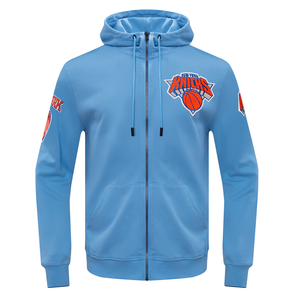 SUDADERA CON CIERRE NBA NEW YORK KNICKS CLASSIC CHENILLE