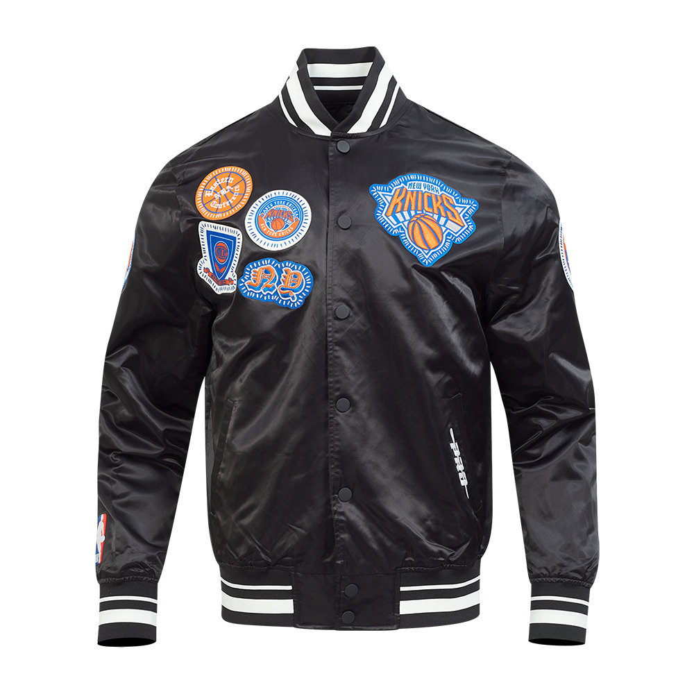 CHAMARRA DE SATÍN NBA NEW YORK KNICKS DIY PICK STITCH