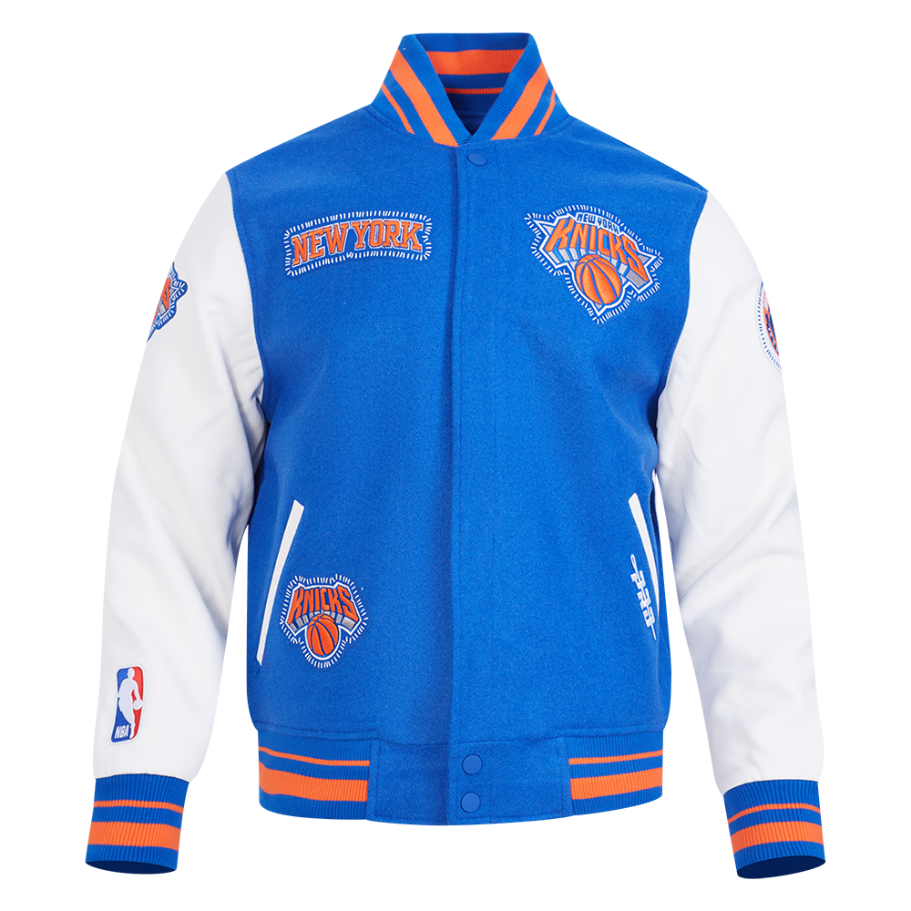 CHAMARRA UNIVERSITARIA NBA NEW YORK KNICKS DIY PICK STITCH