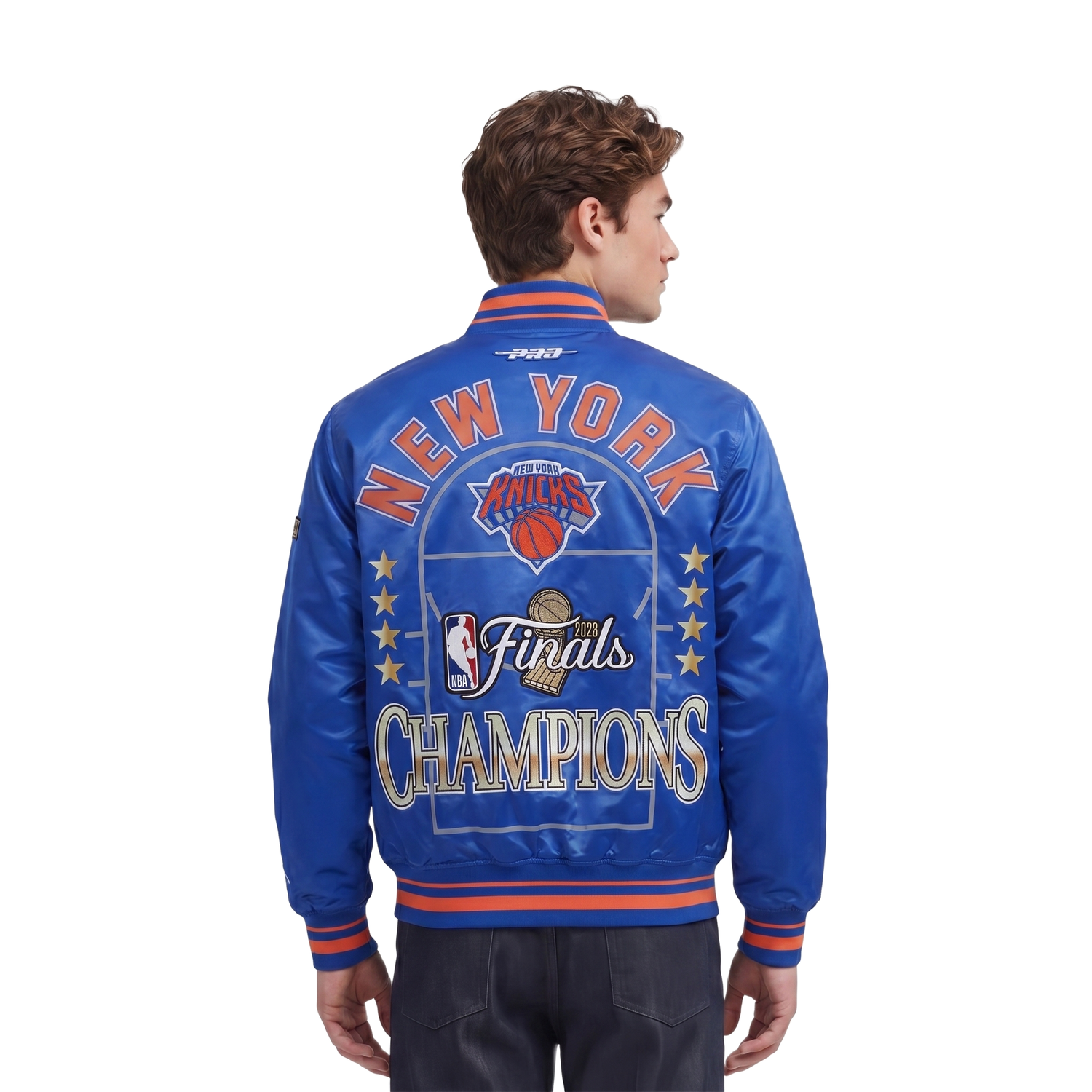 CHAMARRA DE SATIN NBA NEW YORK KNICKS NBA FINALS 2026