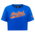 PLAYERA CROP NBA NEW YORK KNICKS SCRIPT TAIL PARA MUJER