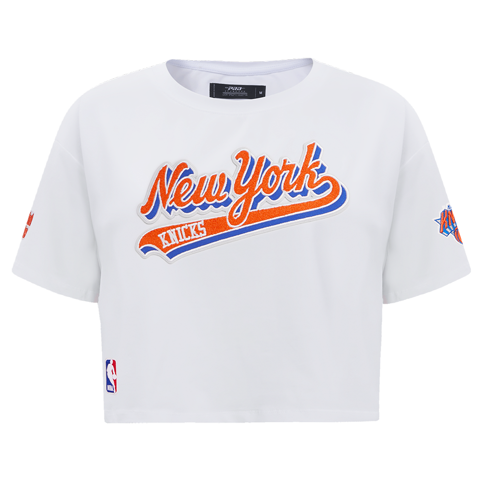 PLAYERA NBA NEW YORK KNICKS SCRIPT TAIL PARA MUJER