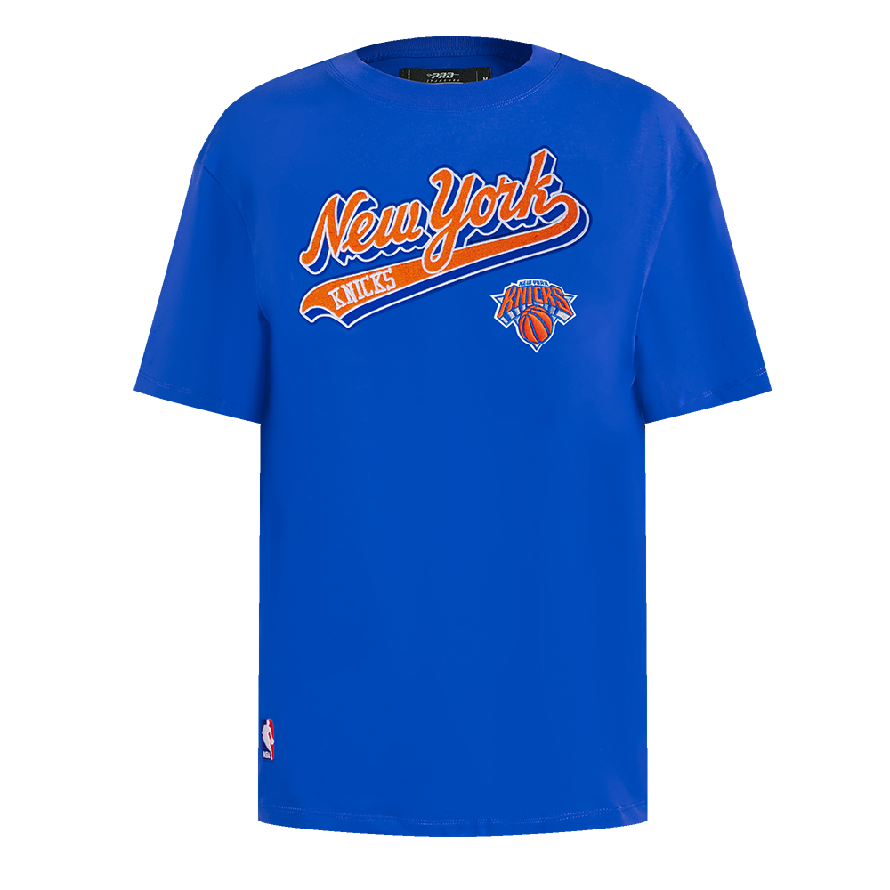 PLAYERA BOYFRIEND NBA NEW YORK KNICKS SCRIPT TAIL PARA MUJER