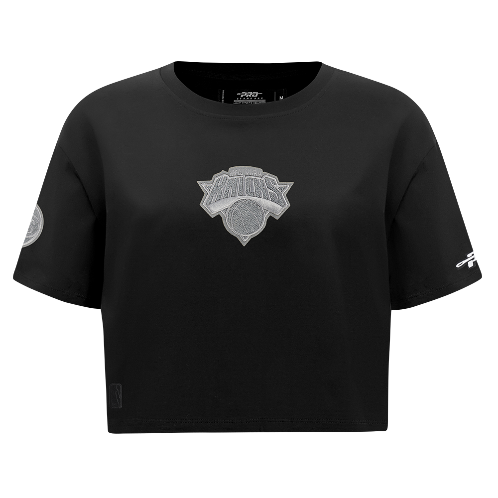 PLAYERA CROP NBA NEW YORK KNICKS REVERSE FRENCH TERRY PARA MUJER