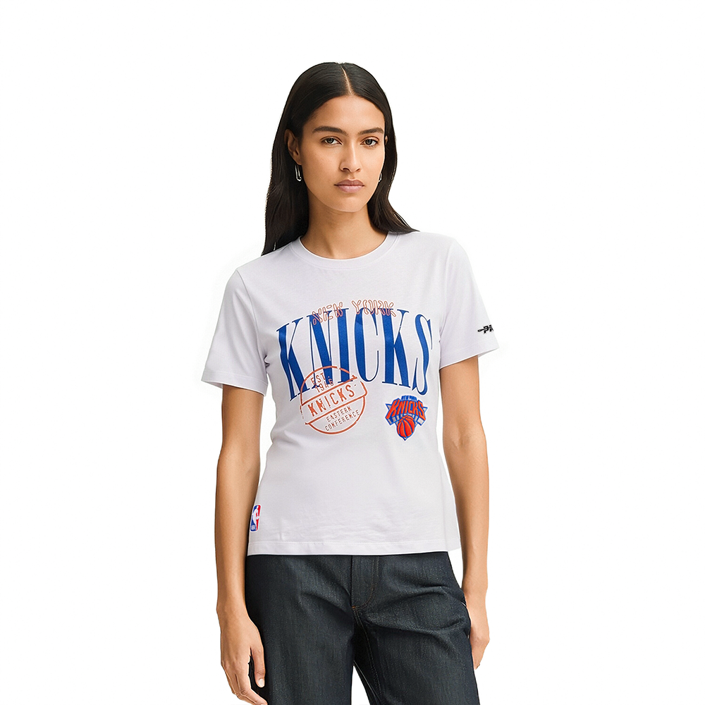 PLAYERA NBA NEW YORK KNICKS STAMPED PARA MUJER