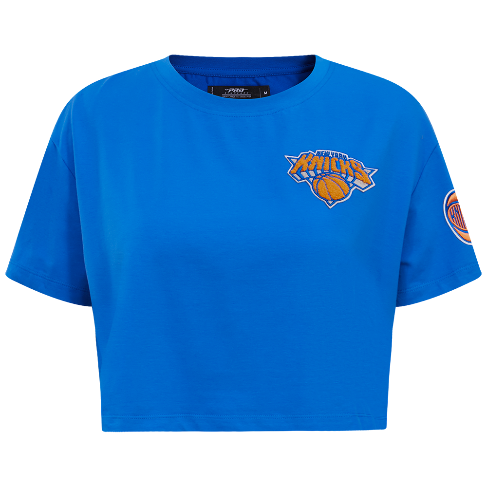 PLAYERA CROP NBA NEW YORK KNICKS CLASSIC ESSENTIALS PARA MUJER