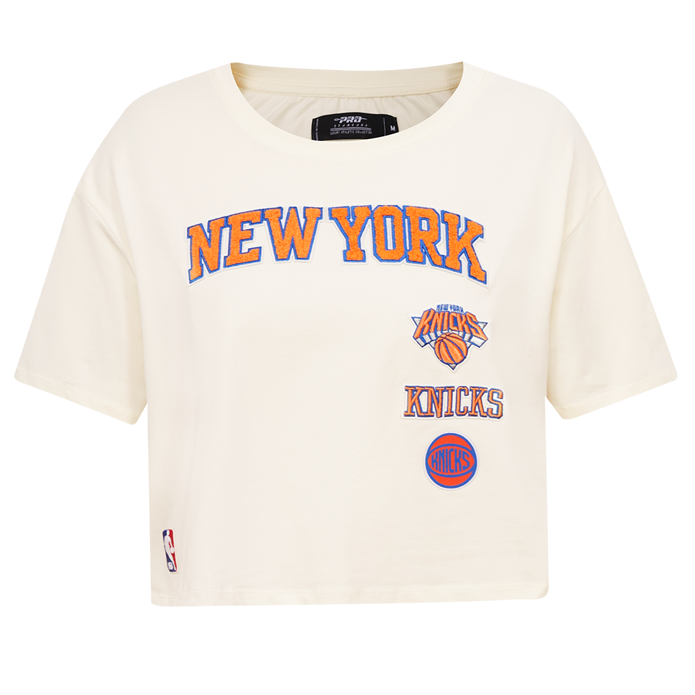 PLAYERA CROP NBA NEW YORK KNICKS RETRO CLASSICS PARA MUJER