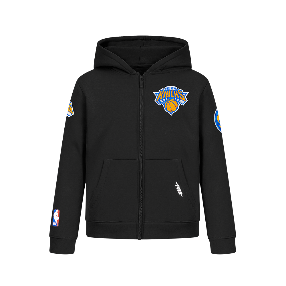 SUDADERA CON CIERRE NBA NEW YORK KNICKS CLASSIC CHENILLE PARA NIÑO JUNIOR