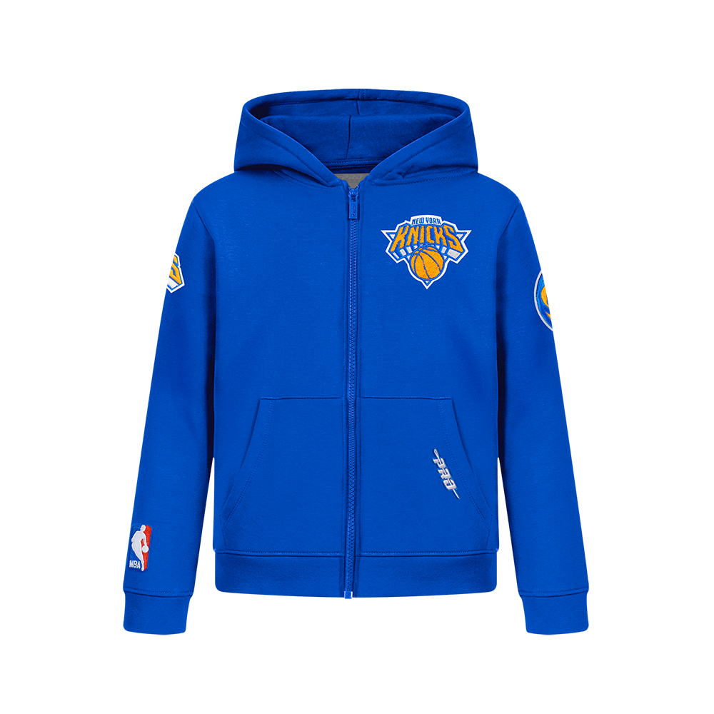 SUDADERA CON CIERRE NBA NEW YORK KNICKS CLASSIC CHENILLE PARA NIÑO JUNIOR