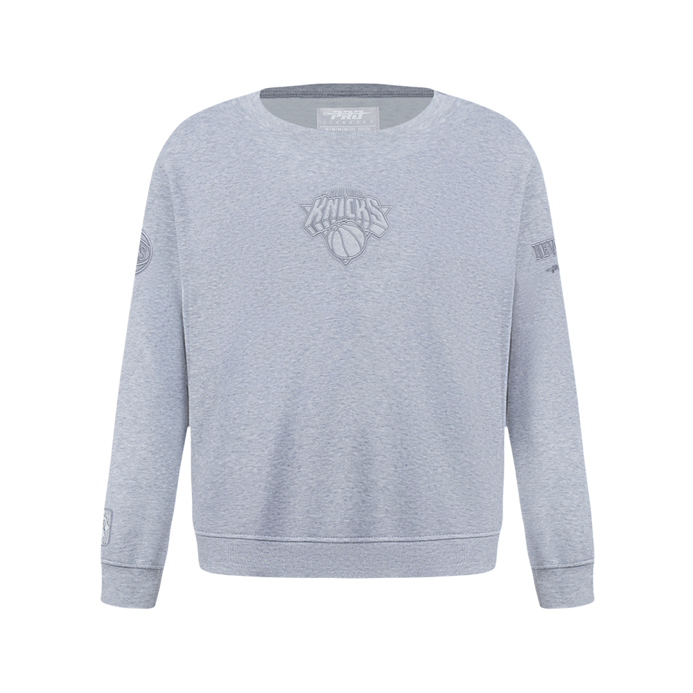 SUDADERA DE CUELLO REDONDO NBA NEW YORK KNICKS NEUTRAL PARA NIÑO JUNIOR