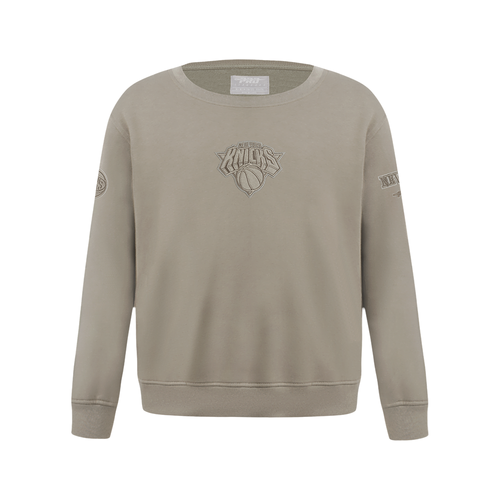 SUDADERA DE CUELLO REDONDO NBA NEW YORK KNICKS NEUTRAL PARA NIÑO JUNIOR