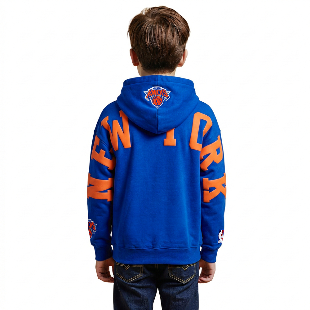 SUDADERA DE CUELLO REDONDO NBA NEW YORK KNICKS WINGSPAN PARA NIÑO JUNIOR