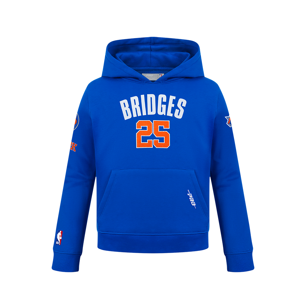 SUDADERA CON GORRO NBA NEW YORK KNICKS CLASSIC PNN PARA NIÑO JUNIOR