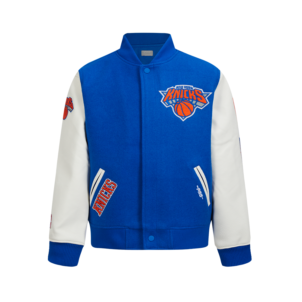 CHAMARRA UNIVERSITARIA NBA NEW YORK KNICKS CLASSIC CHENILLE PARA NIÑO JUNIOR