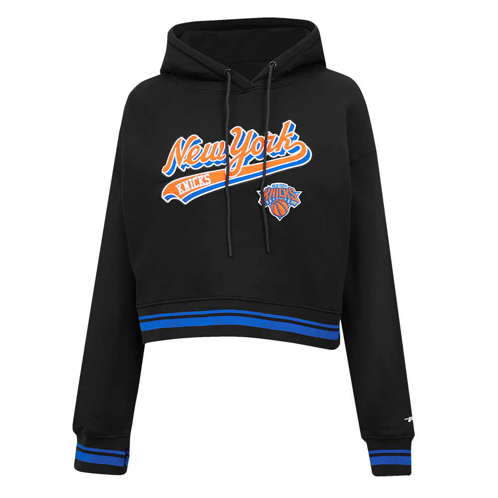 SUDADERA CON GORRO NBA NEW YORK KNICKS SCRIPT TAIL PARA MUJER