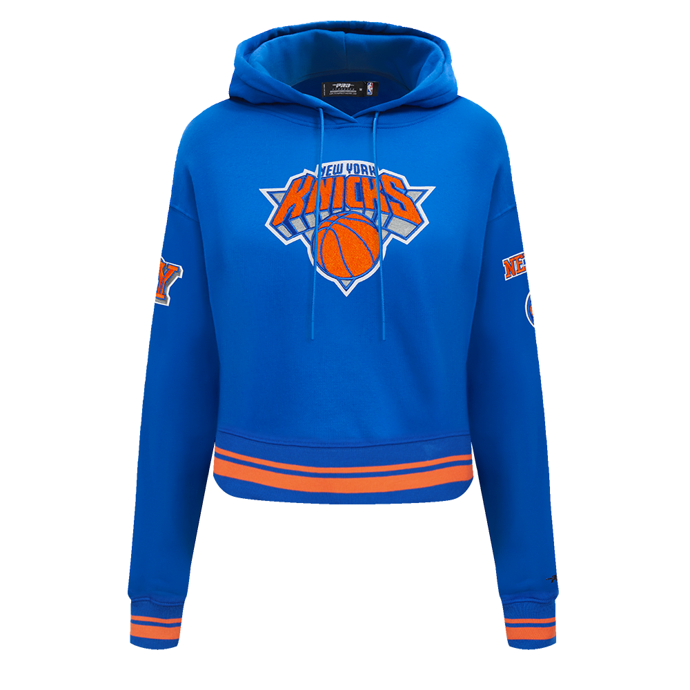 SUDADERA CON GORRO NBA NEW YORK KNICKS RETRO CLASSICS PARA MUJER