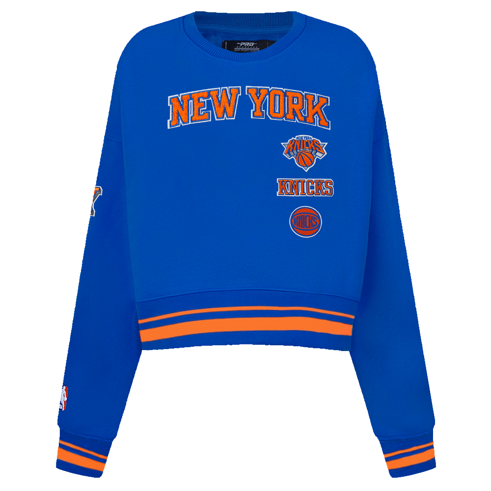 SUDADERA DE CUELLO REDONDO NBA NEW YORK KNICKS RETRO CLASSICS PARA MUJER