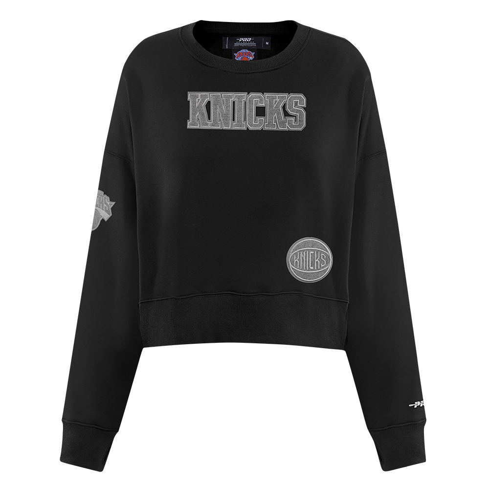 SUDADERA DE CUELLO REDONDO NBA NEW YORK KNICKS REVERSE FRENCH TERRY PARA MUJER