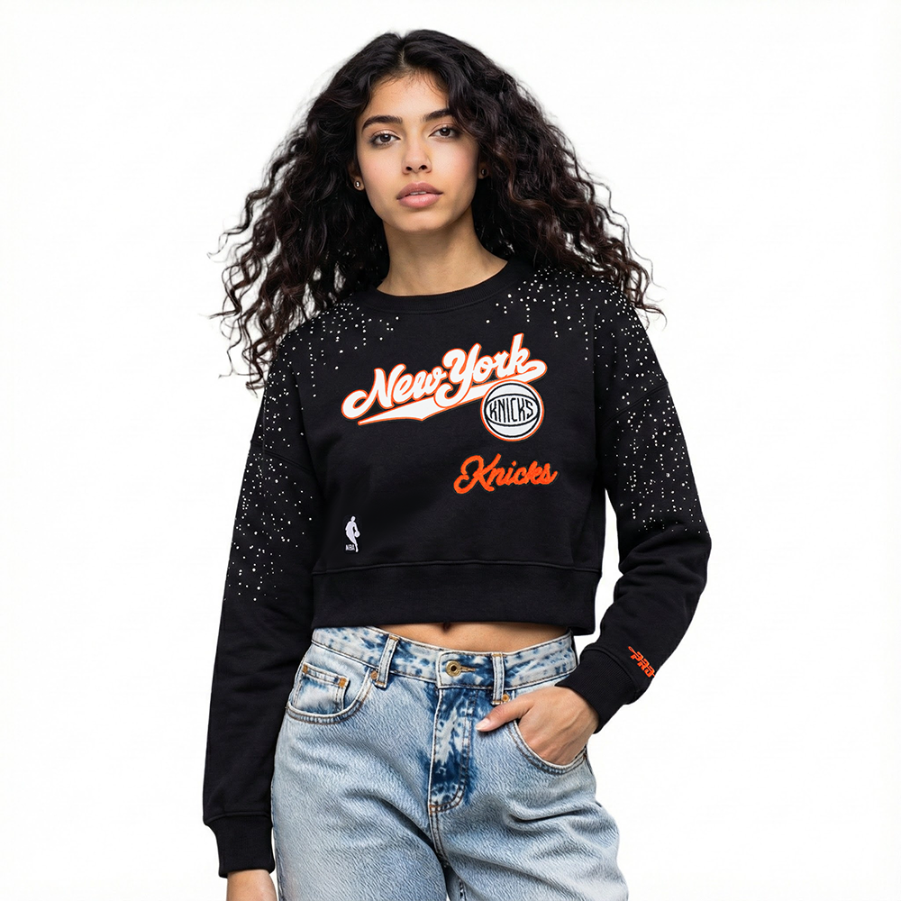 SUDADERA DE CUELLO REDONDO NBA NEW YORK KNICKS LEGACY PARA MUJER