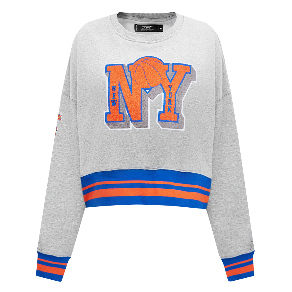 SUDADERA DE CUELLO REDONDO NBA NEW YORK KNICKS MASH UP PARA MUJER