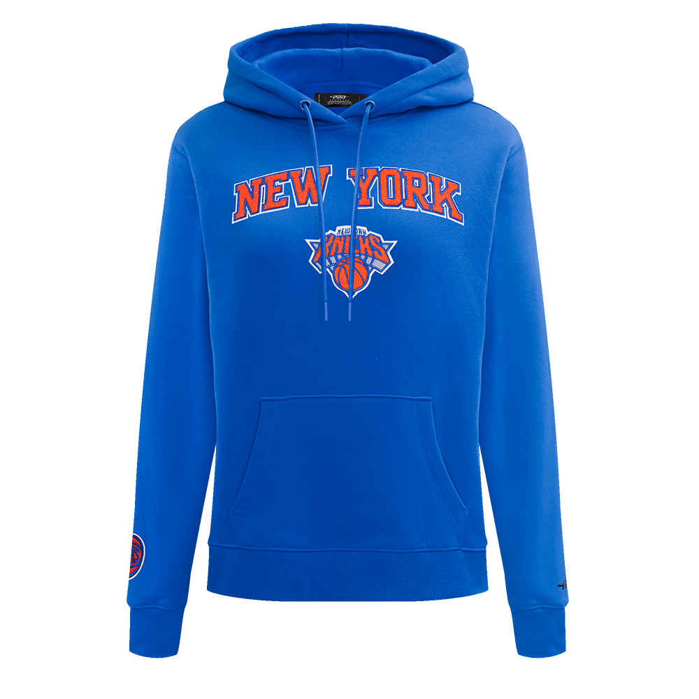 SUDADERA CON GORRO NBA NEW YORK KNICKS CLASSIC CHENILLE PARA MUJER
