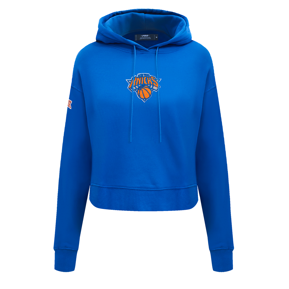 SUDADERA CON GORRO NBA NEW YORK KNICKS CLASSIC ESSENTIALS PARA MUJER