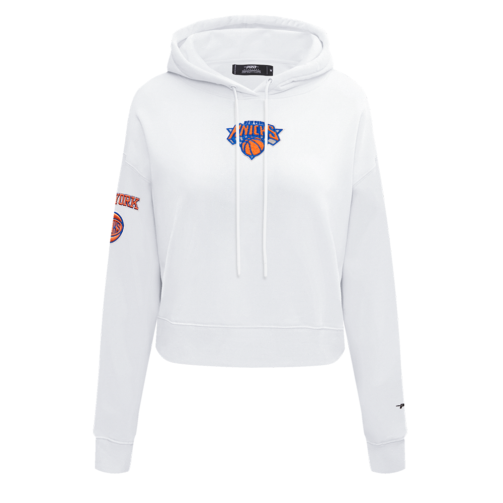 SUDADERA CON GORRO NBA NEW YORK KNICKS CLASSIC ESSENTIALS PARA MUJER
