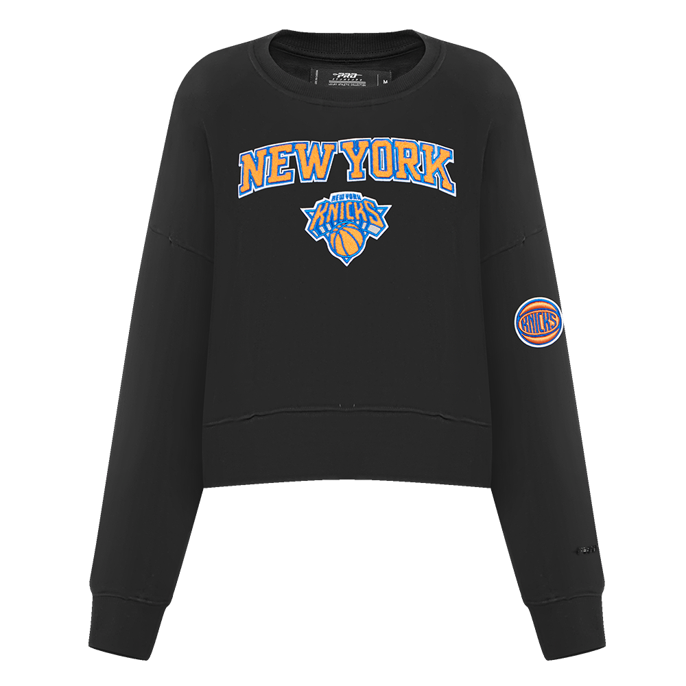 SUDADERA DE CUELLO REDONDO NBA NEW YORK KNICKS CLASSIC ESSENTIALS PARA MUJER